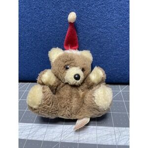 1979 Russ Berrie Stuffed Animal Plush Teddy Bear Red Hat Holiday‎ Mini Plush